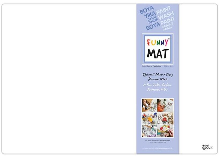 Funny Mat - Serbest Çalışma (Küçük Boy) - 33,5x48cm Funny Mat - Serbest Çalışma (Küçük Boy) - 33,5x48cm