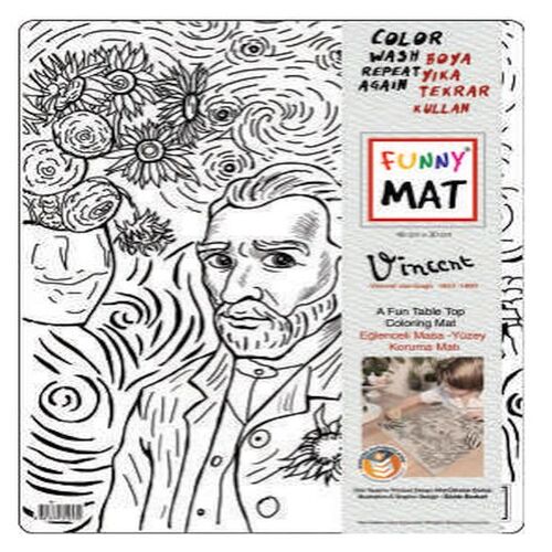 Funny Mat - Vıncent Van Gogh 30 X 40 Cm Funny Mat - Vıncent Van Gogh 30 X 40 Cm