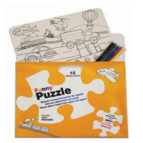Funny Mat Puzzle - Taşıtlar 30x40cm Funny Mat Puzzle - Taşıtlar 30x40cm