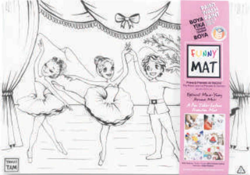 Funny Mat - Prens İle Prenses Ve Dansçılar 33,5 x 48 cm Funny Mat - Prens İle Prenses Ve Dansçılar 33,5 x 48 cm