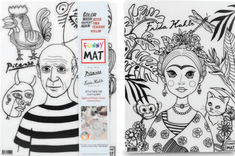 Funny Mat - Pablo Pıcasso Ve Frıda Kahlo 25 X 35 Cm Funny Mat - Pablo Pıcasso Ve Frıda Kahlo 25 X 35 Cm
