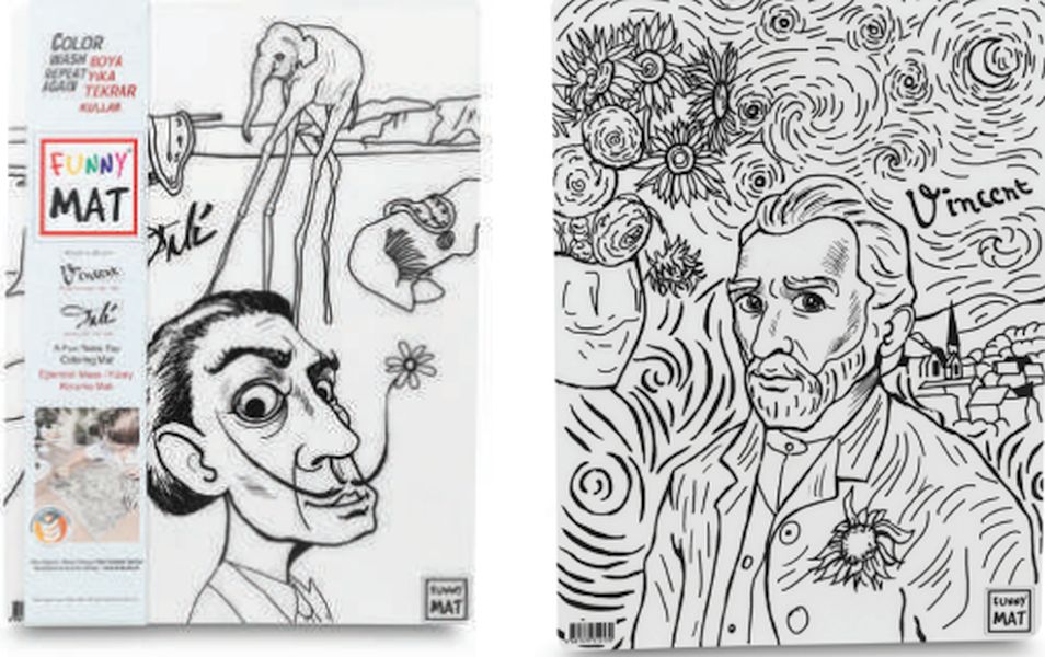 Funny Mat - Vıncent Van Gogh Ve Salvador Dalı 25 X 35 Cm Funny Mat - Vıncent Van Gogh Ve Salvador Dalı 25 X 35 Cm