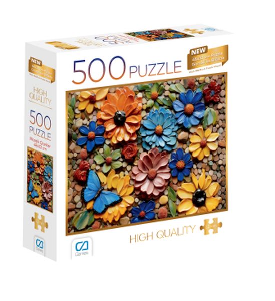 Mozaik Çiçekler Puzzle 500 Mozaik Çiçekler Puzzle 500