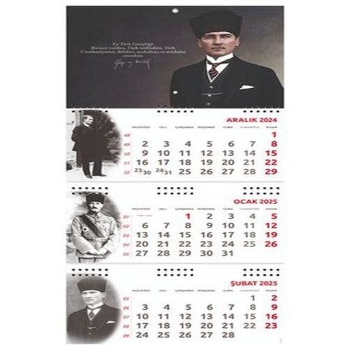Atatürk Gemici Duvar Takvimi - Gazi 2025 Atatürk Gemici Duvar Takvimi - Gazi 2025