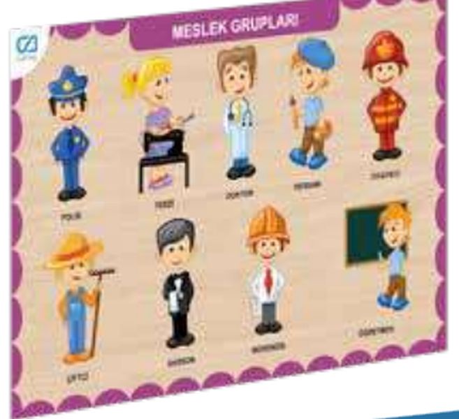 Ahşap Meslek Grupları Eğitici Set Ahşap Meslek Grupları Eğitici Set