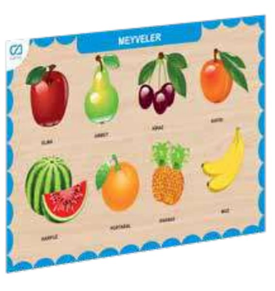 Ahşap Meyveler Eğitici Set Ahşap Meyveler Eğitici Set