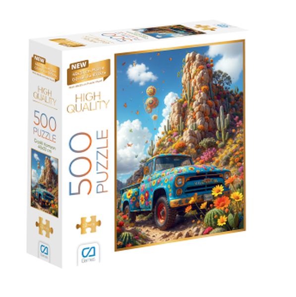 Çiçekli Kamyon Puzzle 500 Çiçekli Kamyon Puzzle 500
