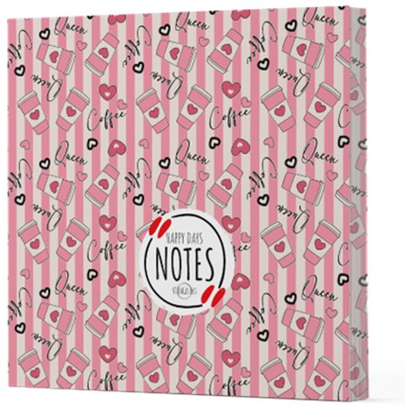 Kahve 8 - Çizgisiz Yan Boyamalı Defter Kahve 8 - Çizgisiz Yan Boyamalı Defter