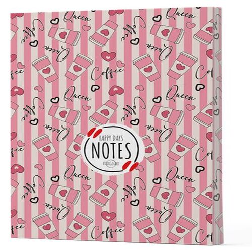 Kahve 8 - Yan Boyamalı Çizgili Defter Kahve 8 - Yan Boyamalı Çizgili Defter