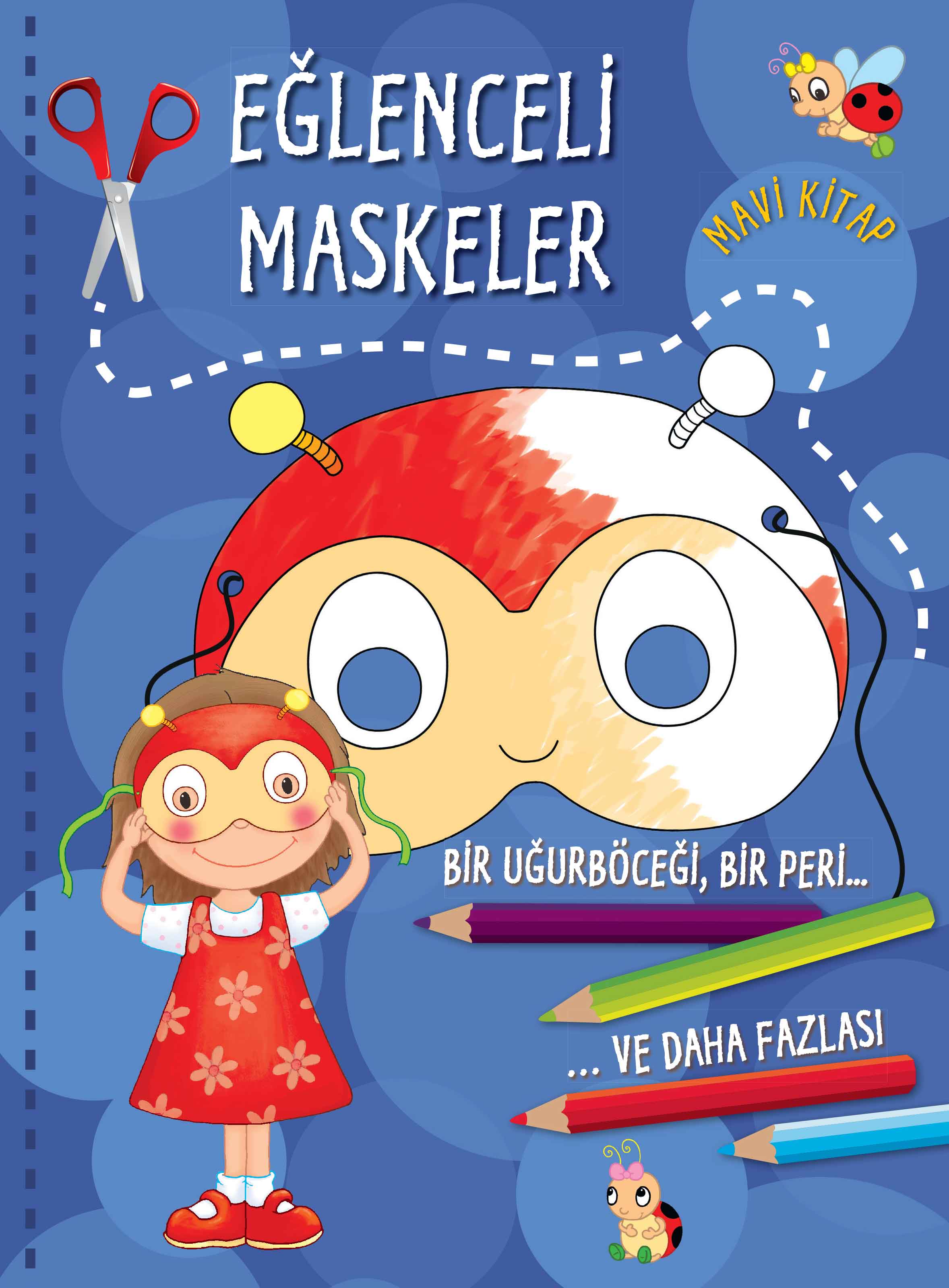 Eğlenceli Maskeler (Mavi )