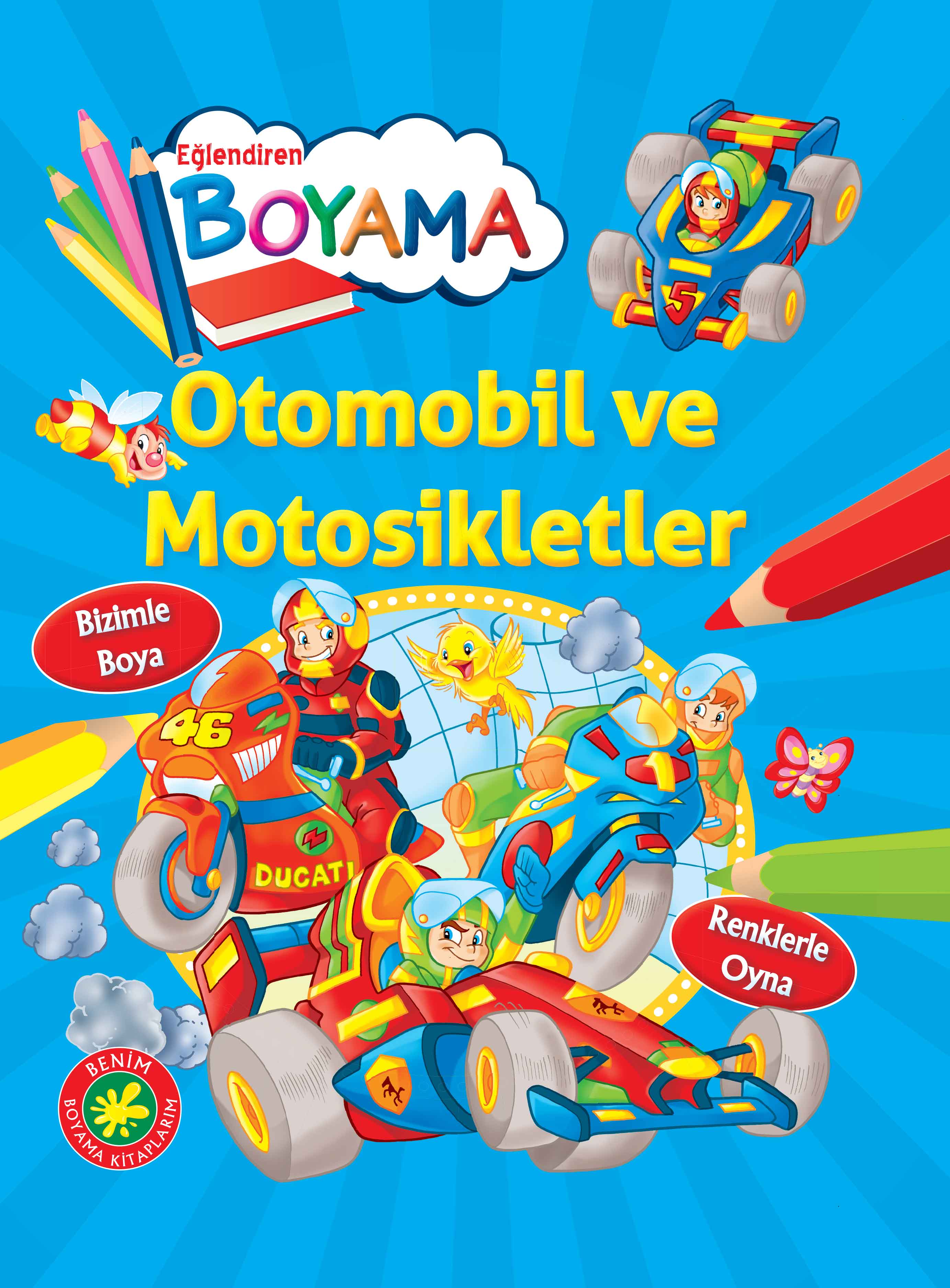 Eğlendiren Boyama - Otomobil ve Motosikletler Eğlendiren Boyama - Otomobil ve Motosikletler
