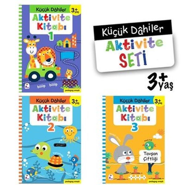 Küçük Dahiler Aktivite Seti 3+ Yaş - 3 Kitap Takım Küçük Dahiler Aktivite Seti 3+ Yaş - 3 Kitap Takım
