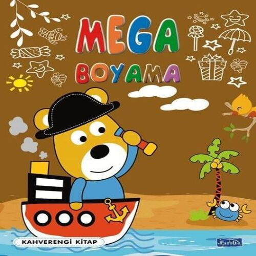 Mega Boyama Kahverengi Kitap Mega Boyama Kahverengi Kitap