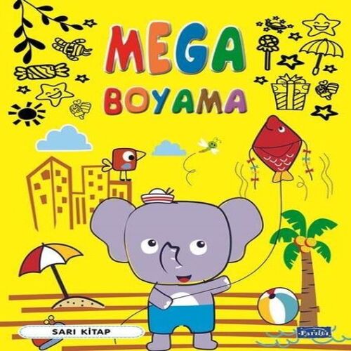 Mega Boyama Sarı Kitap Mega Boyama Sarı Kitap