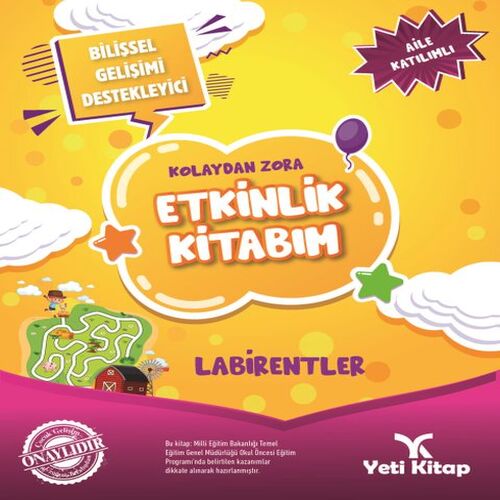 Kolaydan Zora Etkinlik Kitabım - Labirentler Kolaydan Zora Etkinlik Kitabım - Labirentler