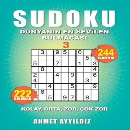 Sudoku Dünyanın En Sevilen Bulmacası 3 Sudoku Dünyanın En Sevilen Bulmacası 3