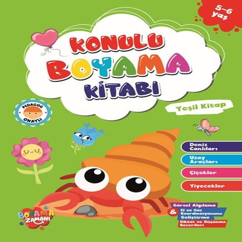 Konulu Boyama - Yeşil (5-6 Yaş) Konulu Boyama - Yeşil (5-6 Yaş)