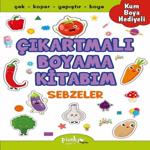 Çıkartmalı Boyama Sebzeler Çıkartmalı Boyama Sebzeler