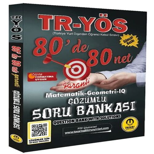 Tasarı TR YÖS Matematik-Geometri-IQ 80 De 80 Net Tasarı TR YÖS Matematik-Geometri-IQ 80 De 80 Net