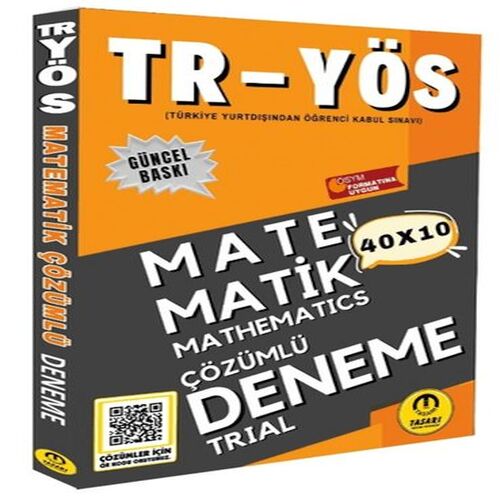 Tasarı 2025 TR YÖS Matematik 40X10 Çözümlü Deneme Tasarı 2025 TR YÖS Matematik 40X10 Çözümlü Deneme