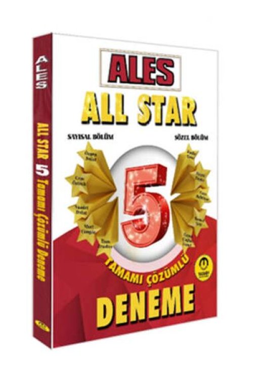 Tasarı Yayınları ALES Sayısal Sözel Yetenek All Star Tamamı Çözümlü 5 Deneme