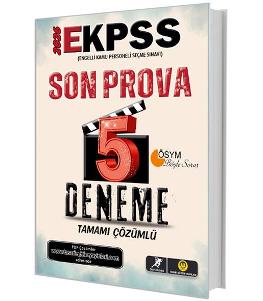 EKPSS Son Prova 5 Deneme Çözümlü Tasarı Yayınları EKPSS Son Prova 5 Deneme Çözümlü Tasarı Yayınları
