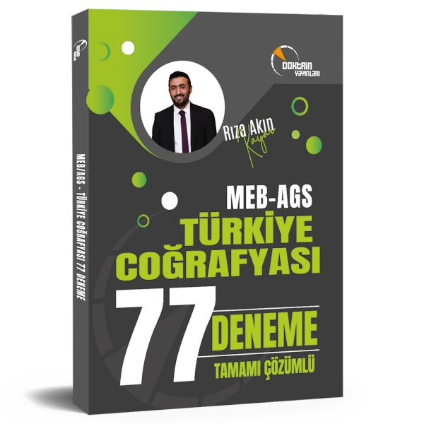 Doktrin Yayınları MEB-AGS Türkiye Coğrafyası 77 Deneme Çözümlü - Rıza Akın Kayar Doktrin Yayınları Doktrin Yayınları MEB-AGS Türkiye Coğrafyası 77 Deneme Çözümlü - Rıza Akın Kayar Doktrin Yayınları