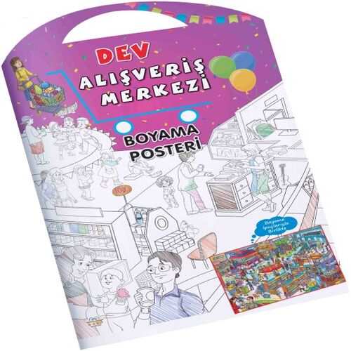 Alışveriş Merkezi Dev Boyama Posteri Alışveriş Merkezi Dev Boyama Posteri