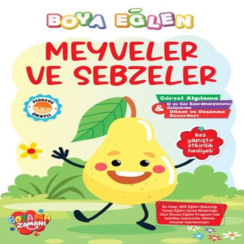 Boya Eğlen - Meyveler veSebzeler Boya Eğlen - Meyveler veSebzeler