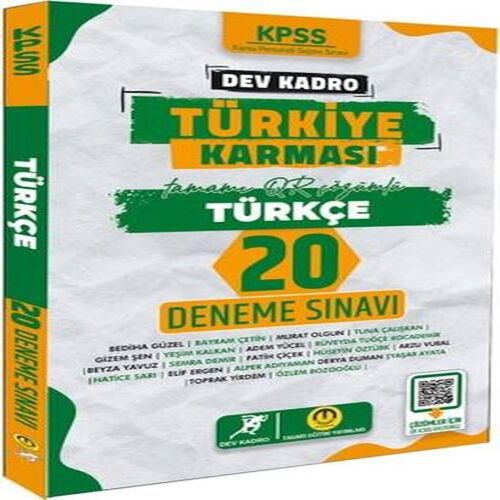 Tasarı Yayınları KPSS Türkiye Karması Türkçe 20 Deneme Tasarı Yayınları KPSS Türkiye Karması Türkçe 20 Deneme