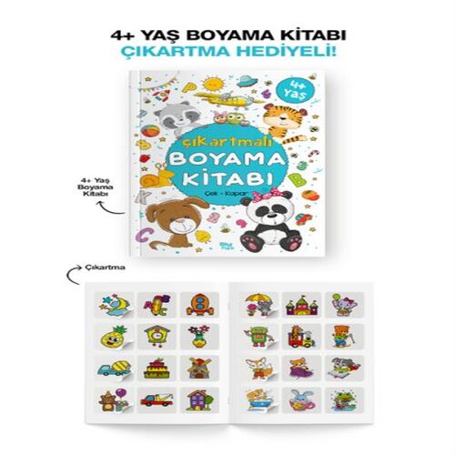Çıkartmalı Boyama Kitabı 4 Yaş + Çıkartmalı Boyama Kitabı 4 Yaş +