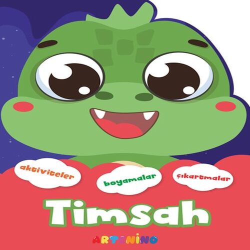 Şekilli Hayvanlar Serisi - Timsah Aktivite Boyama Çıkartma Kitabı Şekilli Hayvanlar Serisi - Timsah Aktivite Boyama Çıkartma Kitabı