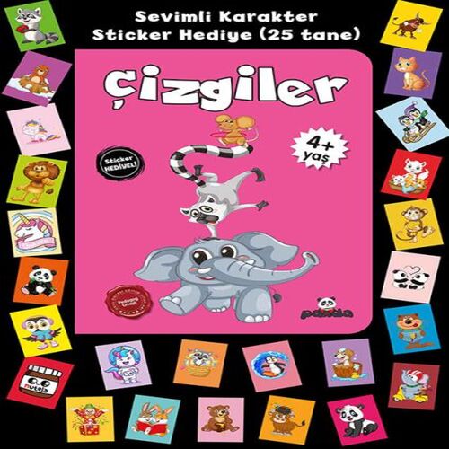 Stickerlı 4+ Yaş Çizgiler Stickerlı 4+ Yaş Çizgiler