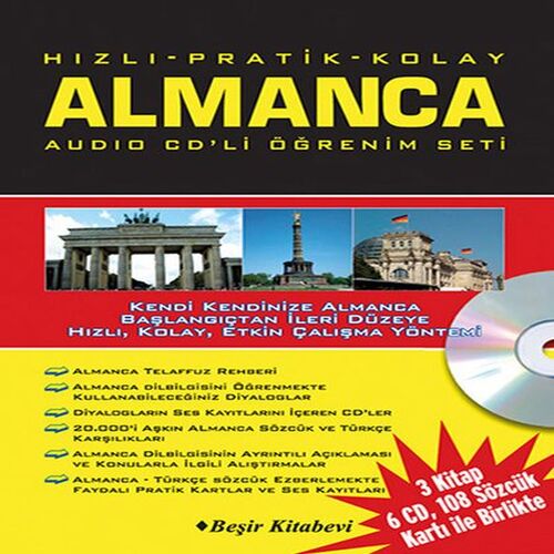 Hızlı Pratik Kolay Almanca Audio CDli Öğrenim Set Hızlı Pratik Kolay Almanca Audio CDli Öğrenim Set