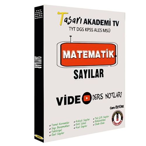 Tasarı DGS-ALES TYT Matematik Sayılar Video Ders Notları Tasarı DGS-ALES TYT Matematik Sayılar Video Ders Notları
