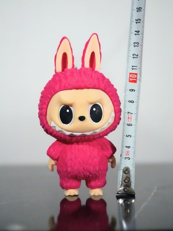 Labubu Figür Sevimli Canavar Pembe Oyuncak  Anahtarlık 13cm -