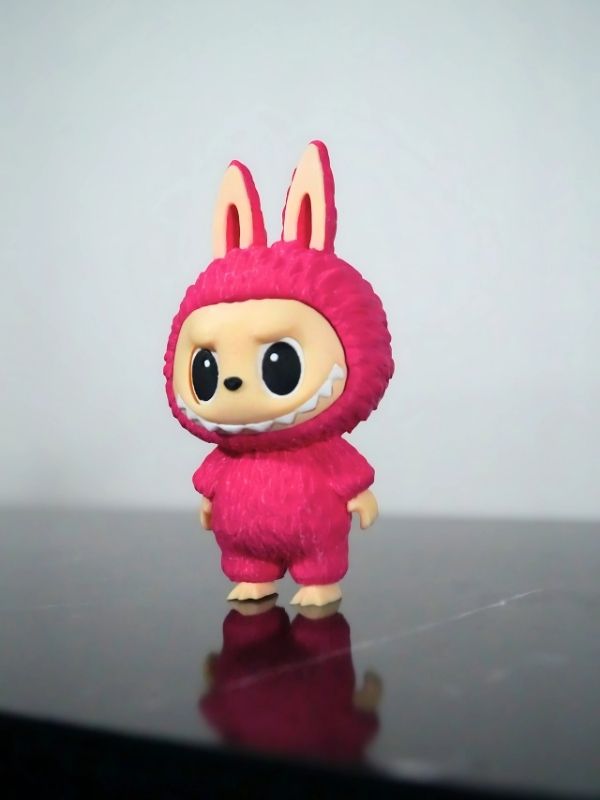 Labubu Figür Sevimli Canavar Pembe Oyuncak  Anahtarlık 13cm -