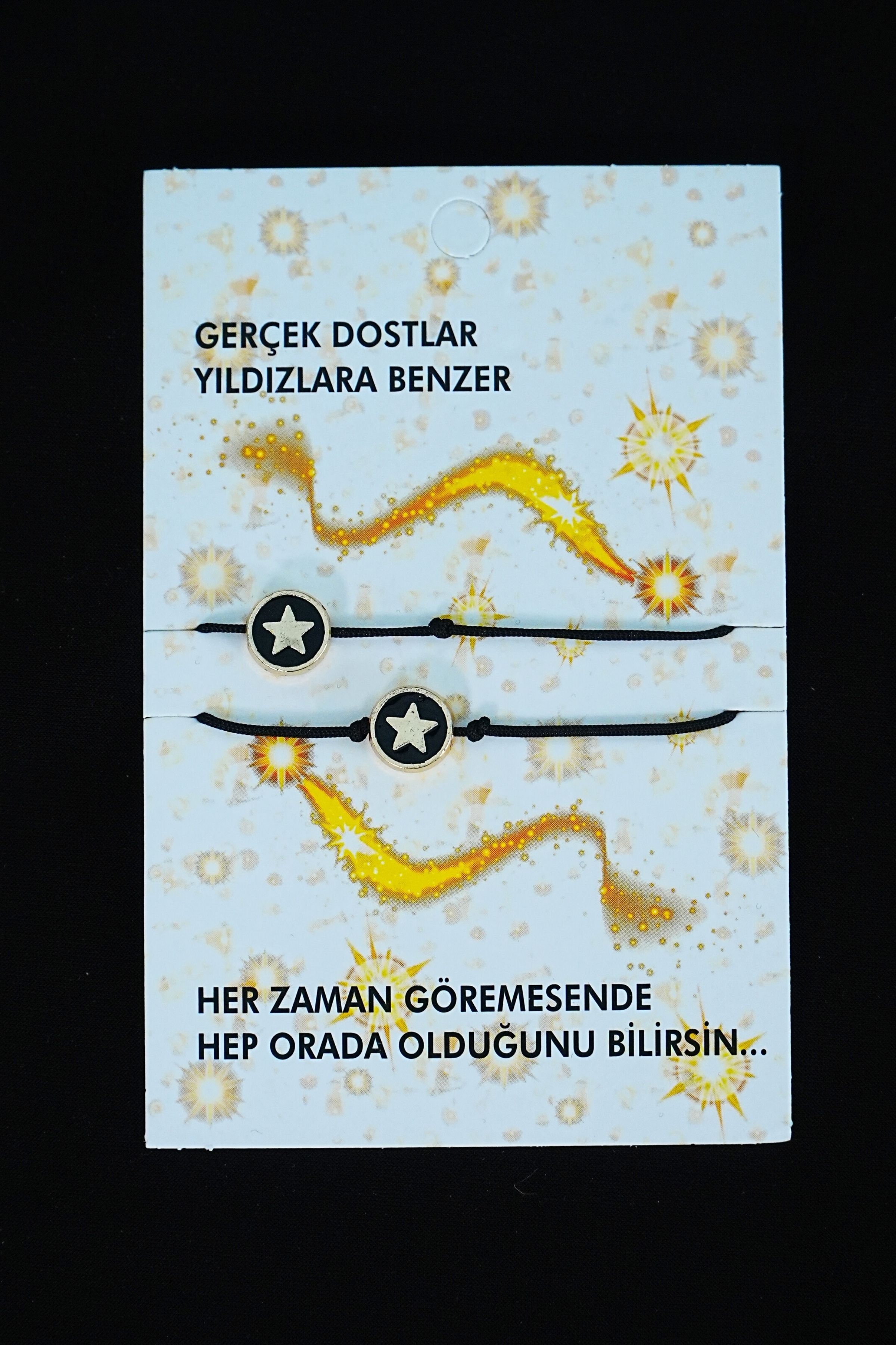 Gerçek Dostlar Yıldızlara Benzer - Arkadaş Şans Bilekliği Gerçek Dostlar Yıldızlara Benzer - Arkadaş Şans Bilekliği