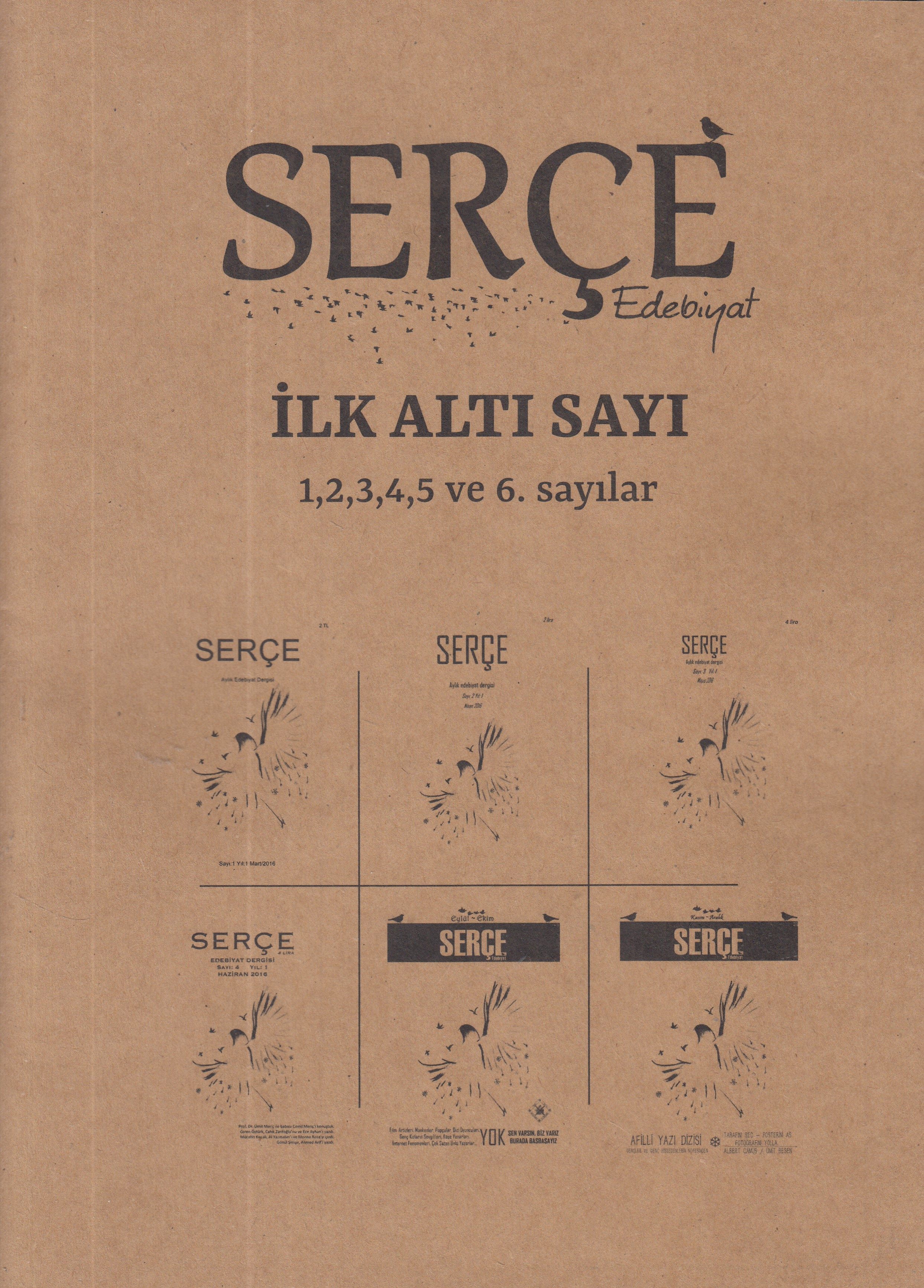 CLZ404 Serçe Edebiyat Dergisi: İlk Altı Sayı