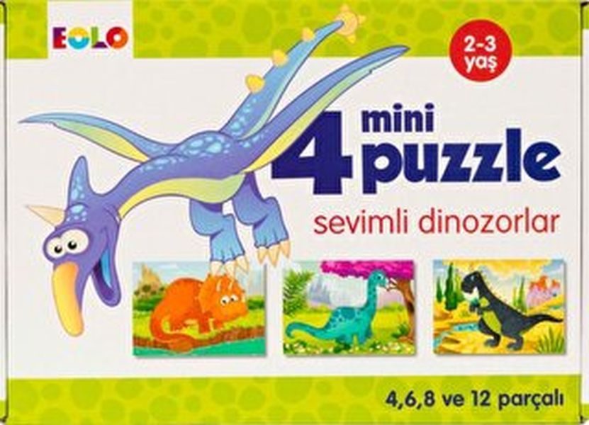 CLZ404 Mini Puzzle-Sevimli Dinozorlar