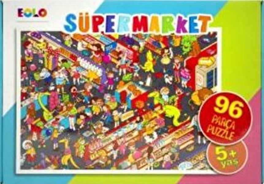 Yer Puzzle-96 Parça Puzzle - Süpermarket