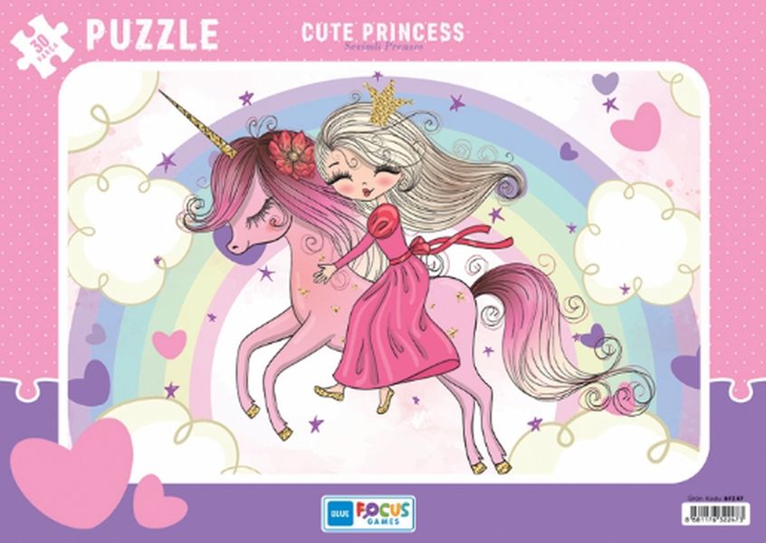 Blue Focus Cute Princess (Sevimli Prenses) - Puzzle 30 Parça
