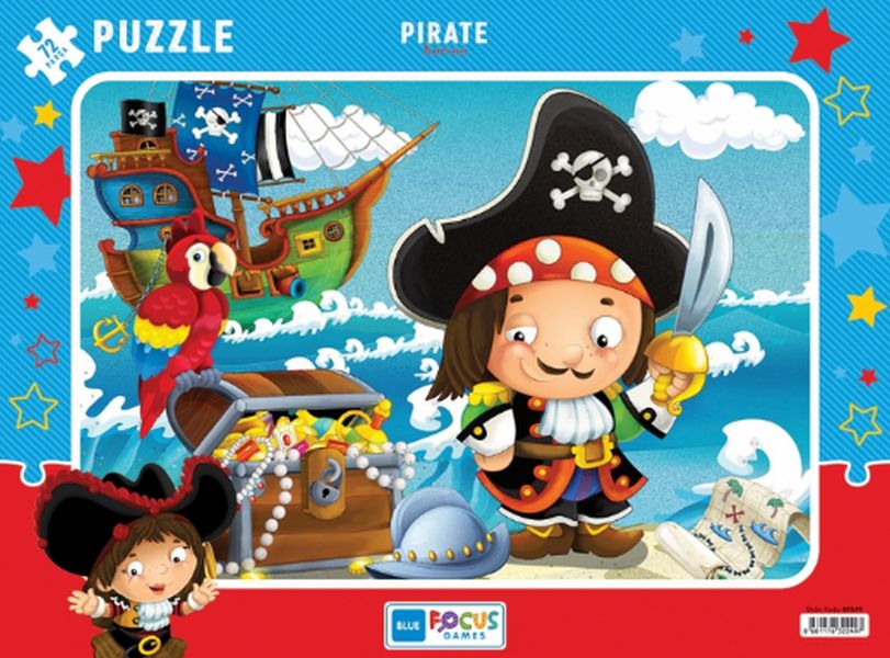 Blue Focus Pirate (Korsan) - Puzzle 72 Parça