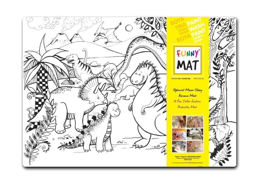 Funny Mat - Dinozorlar Çağı - 33,5x48cm
