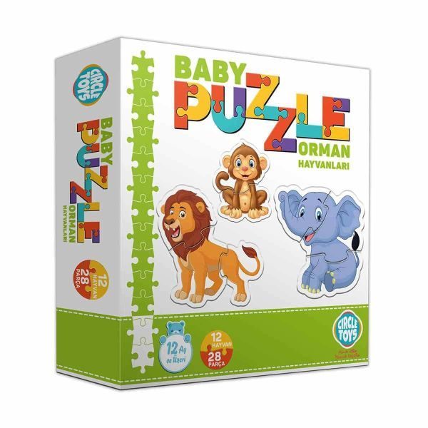 CLZ404 Circle Toys Baby Puzzle Orman Hayvanları
