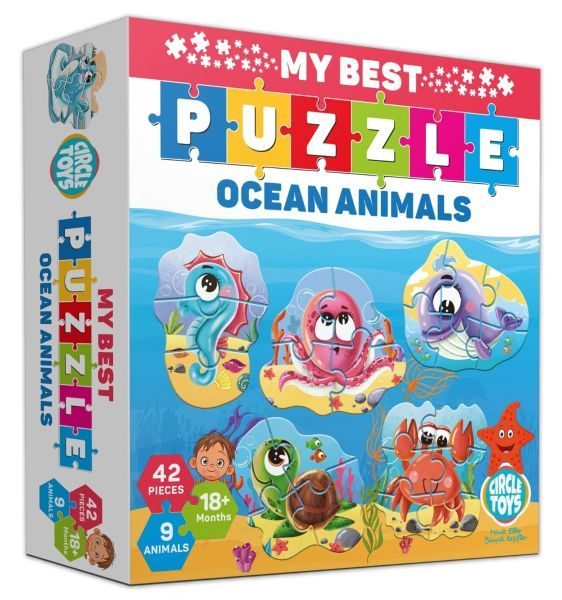 CLZ404 Circle Toys My Best Puzzle Ocean Animals