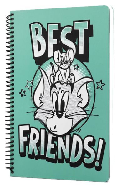CLZ404 Tom And Jerry Best Friends Spiralli Defter Yeşil
