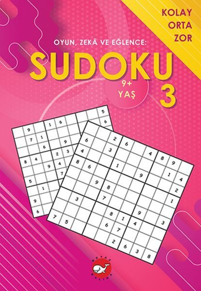 CLZ404 Oyun, Zeka ve Eğlence: Sudoku 3 Kolay, Orta, Zor (9+ Yaş)