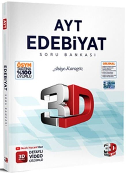 CLZ404 3D Yayınları  AYT Edebiyat Soru Bankası