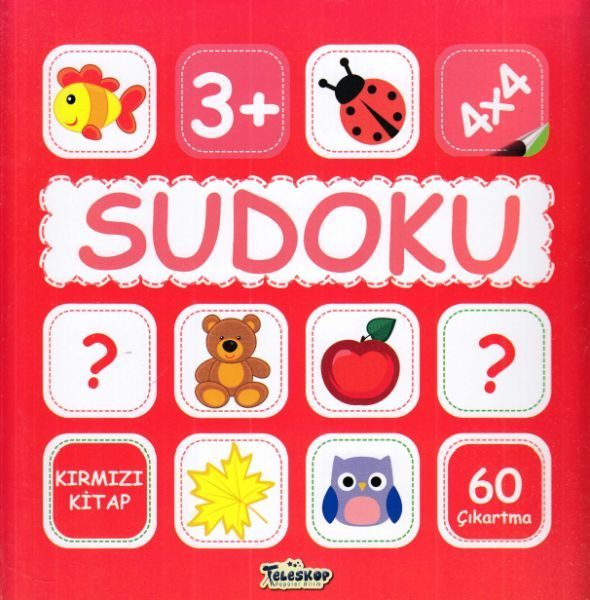 Sudoku 4X4 Kırmızı Kitap